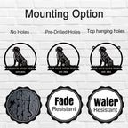 Personalized Labrador Metal Sign
