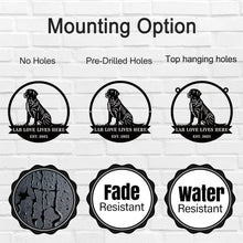 Personalized Labrador Metal Sign