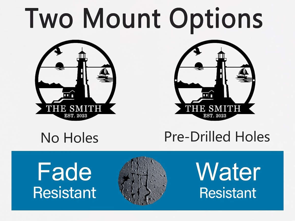 Lighthouse Name Sign