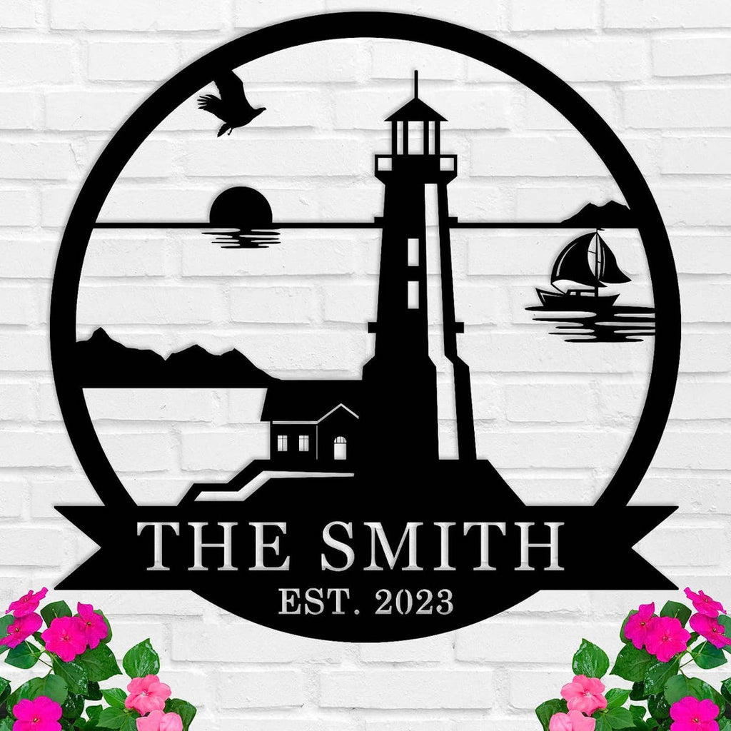 Lighthouse Name Sign
