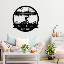 Loon Lake Metal Sign