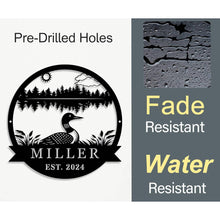 Loon Lake Metal Sign