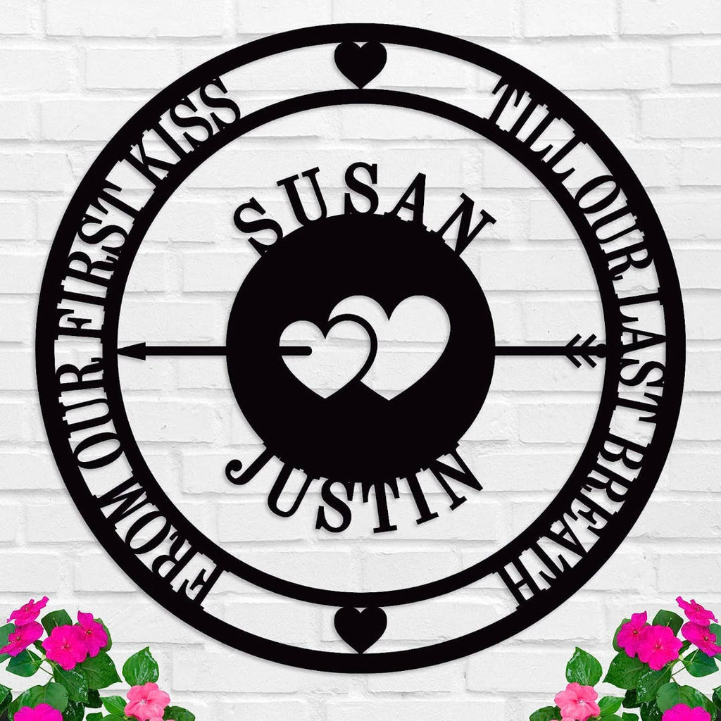 Custom Heart Metal Sign