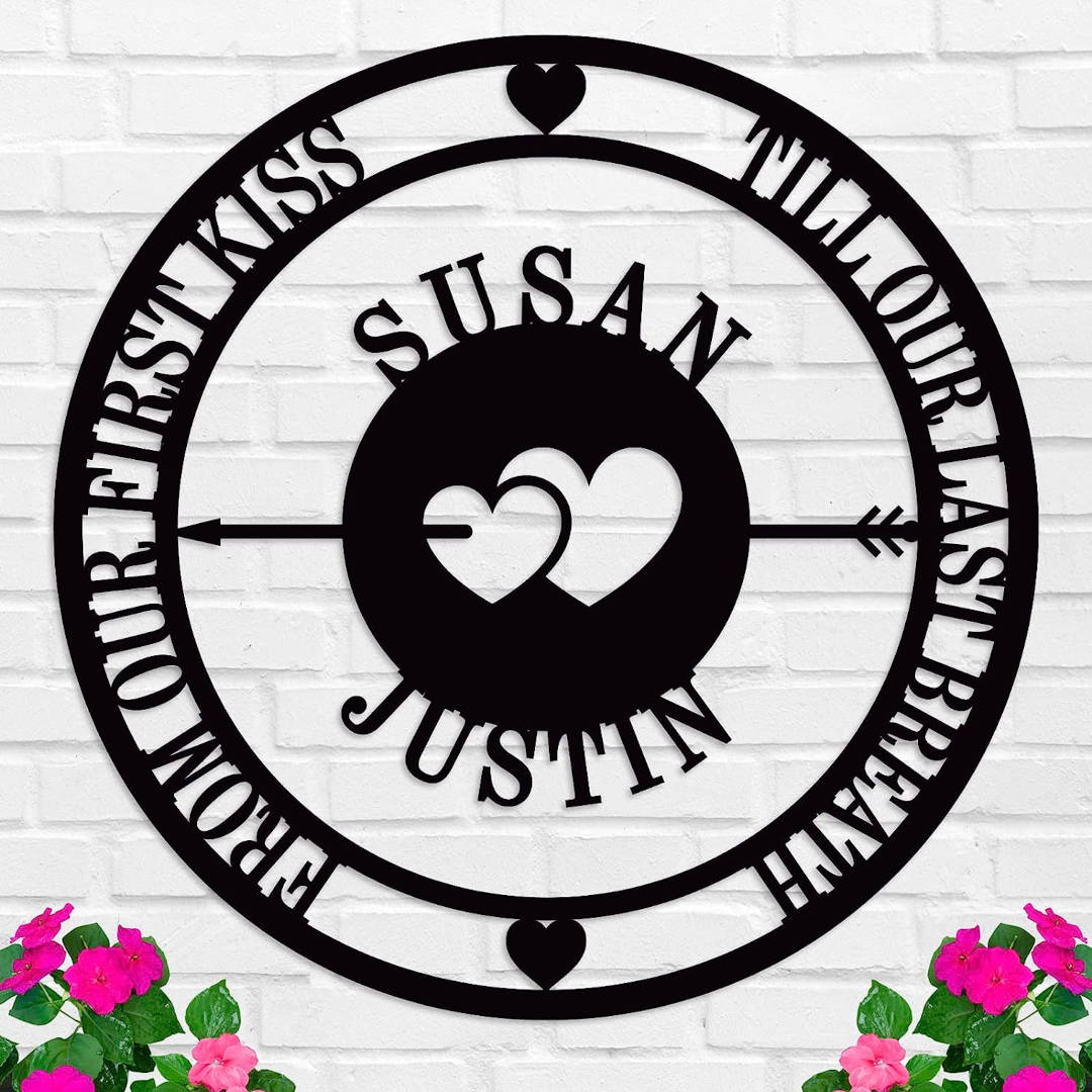 Custom Heart Metal Sign