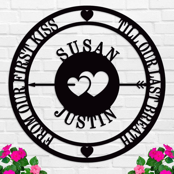 Custom Heart Metal Sign
