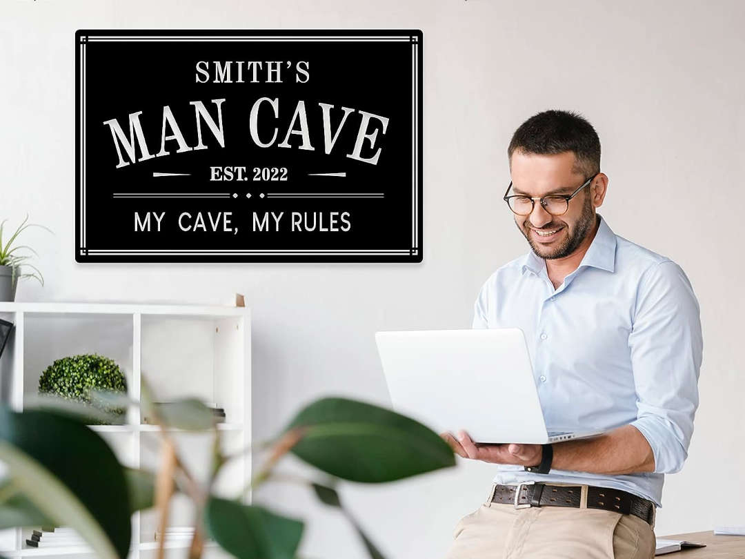 Personalized Man Cave Sign Secondary image