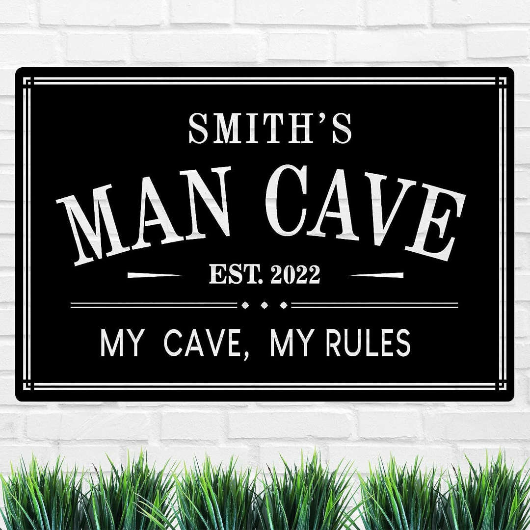 Personalized Man Cave Sign Main image