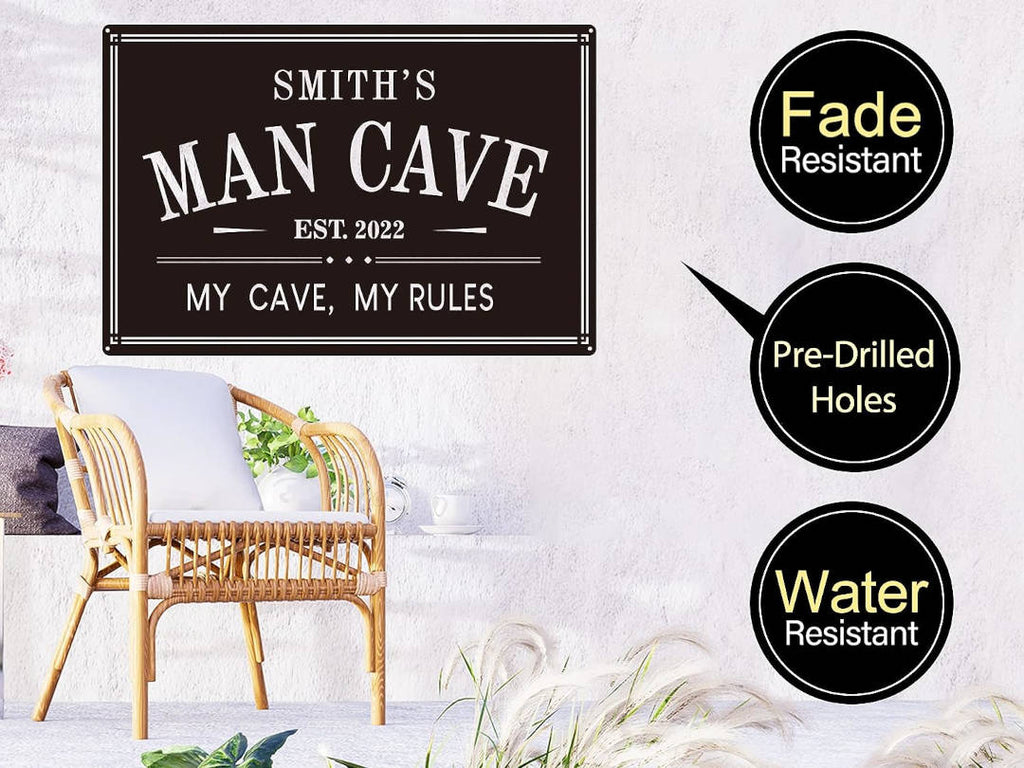Personalized Man Cave Sign