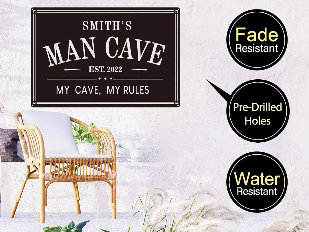 Personalized Man Cave Sign