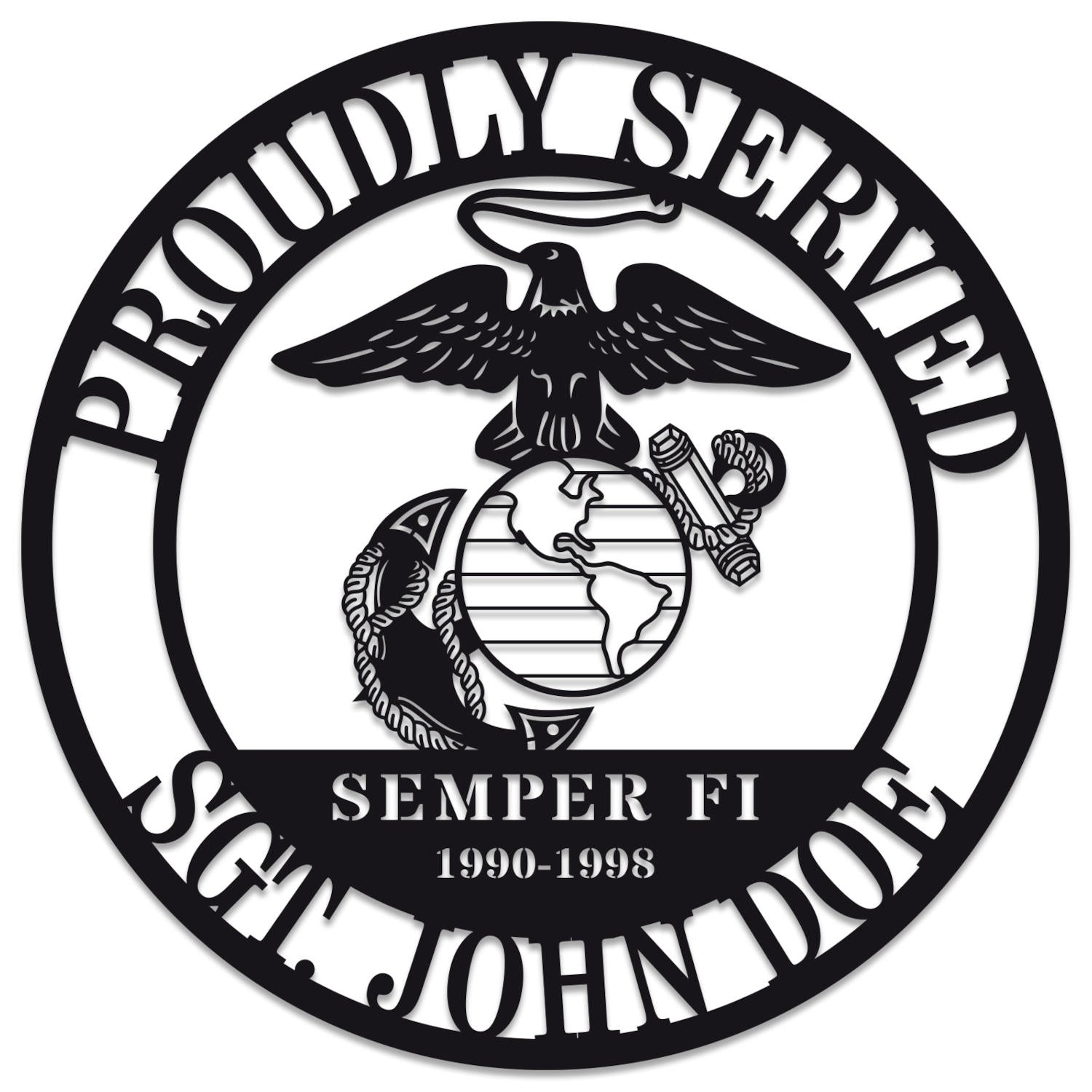 Marine Corps Plaque