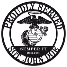 Marine Corps Plaque