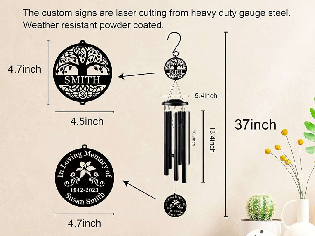 Personalized Memorial Wind Chime