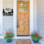 Custom Mountain Bear Address Plaque