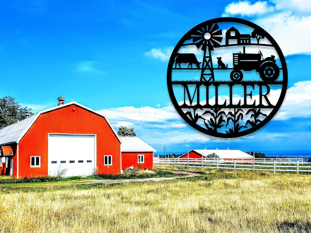Farm Life Metal Sign