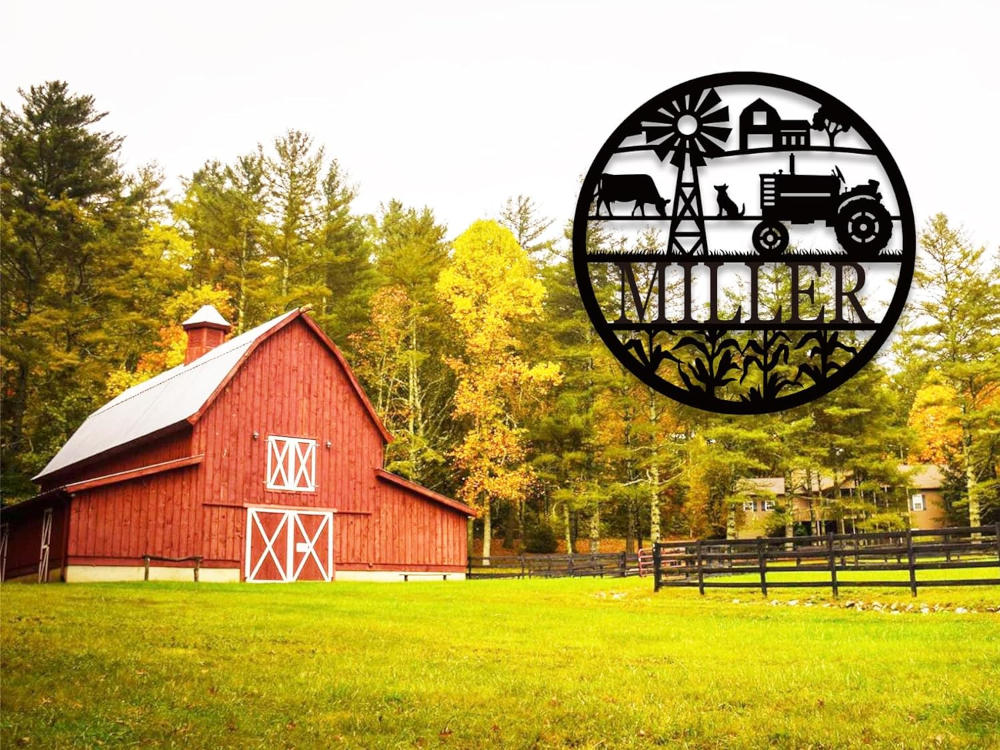 Farm Life Metal Sign