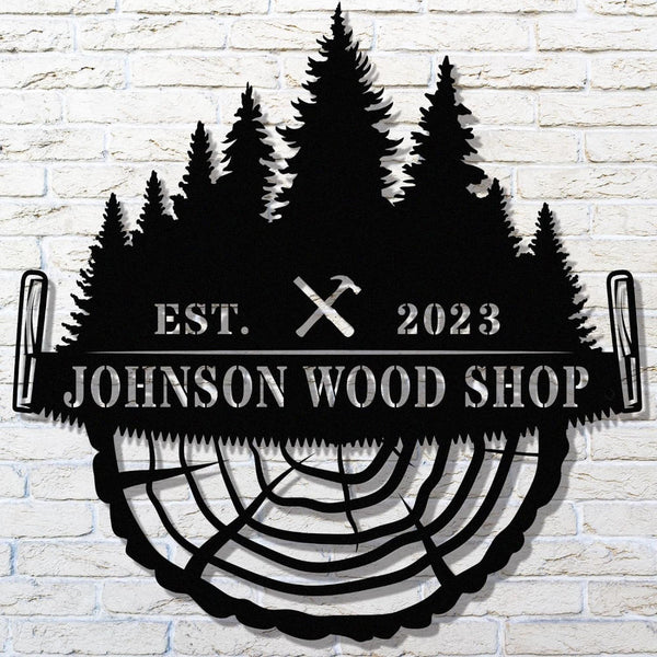 Custom Wood Shop Sign