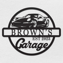 Personalized Metal Garage Sign