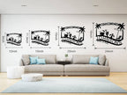 Customizable black metal sign with a tropical design, featuring palm trees, a beach umbrella, lounge chair, beach ball, and cocktails, with "Welcome to The Johnson's Pool & Bar" text.