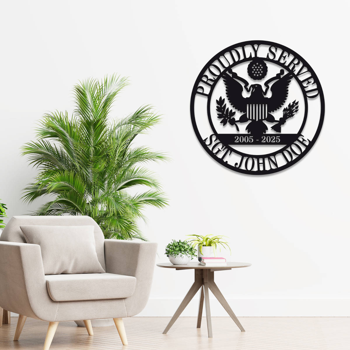 Military Service Metal Sign Secondary image