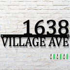 Custom Modern Metal House Address Sign