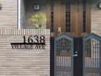 Custom Modern Metal House Address Sign