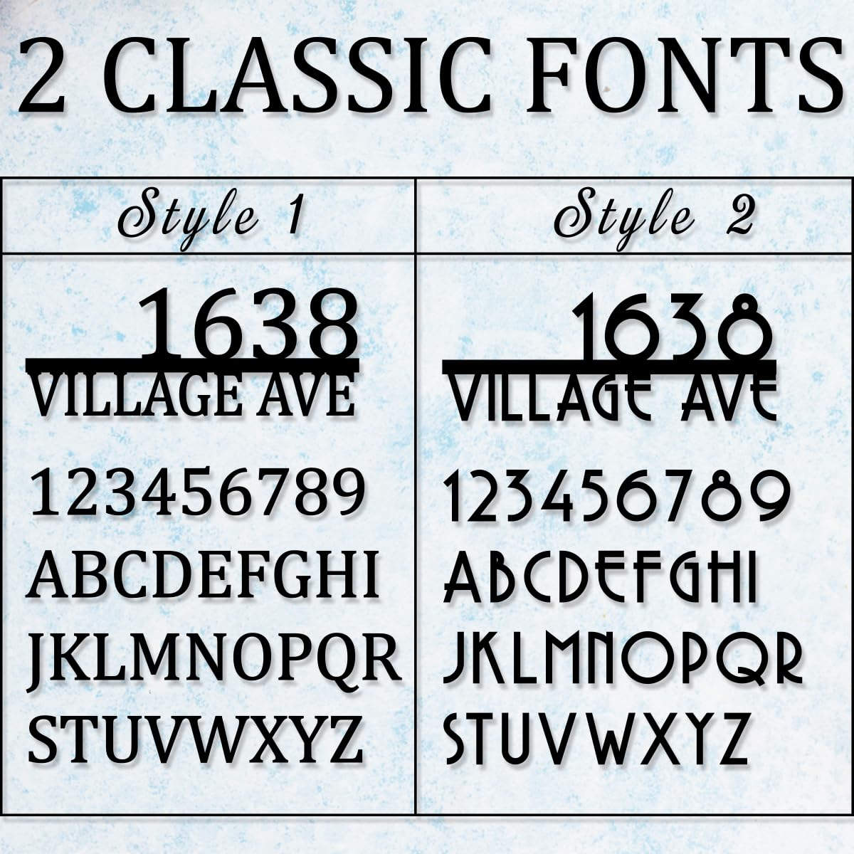 Custom Modern Metal House Address Sign Secondary image