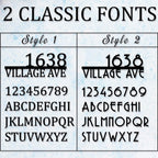 Custom Modern Metal House Address Sign