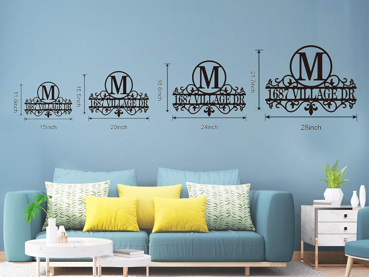 Monogram Address Sign Secondary image