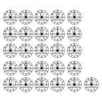Monogram Surname Custom Metal Wall Clock