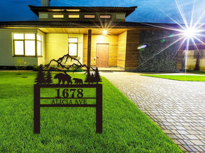 Custom Bear Address Sign