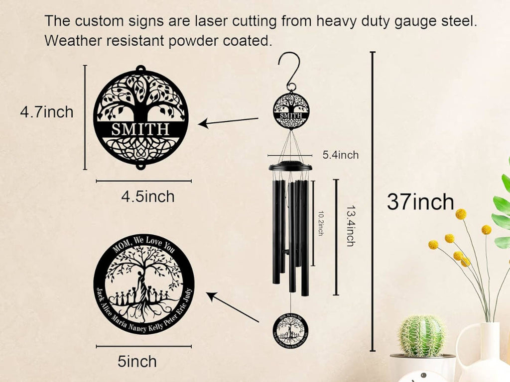 Personalized Mother's Day Wind Chime