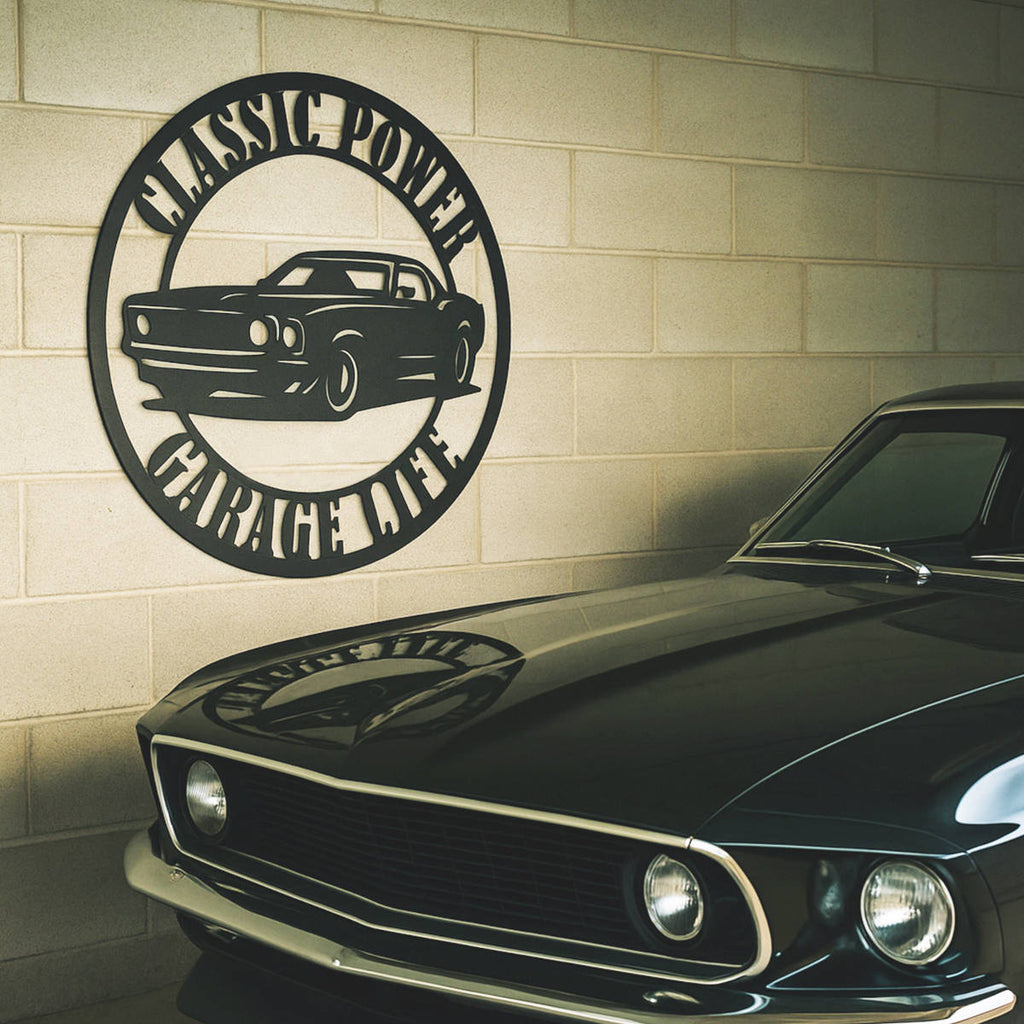 Muscle Car Metal Sign