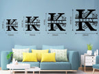Custom Metal Initial Sign