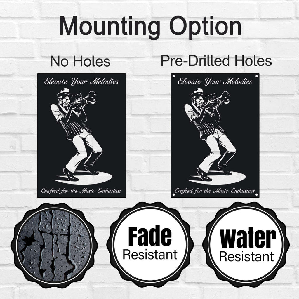 Music Metal Sign