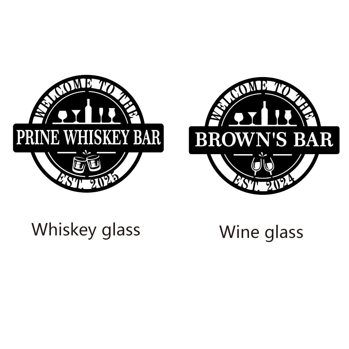 Personalized Home Bar Metal Wall Art Secondary image