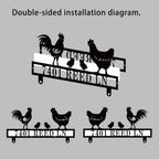 Custom Stainless Chicken Family Mailbox Topper