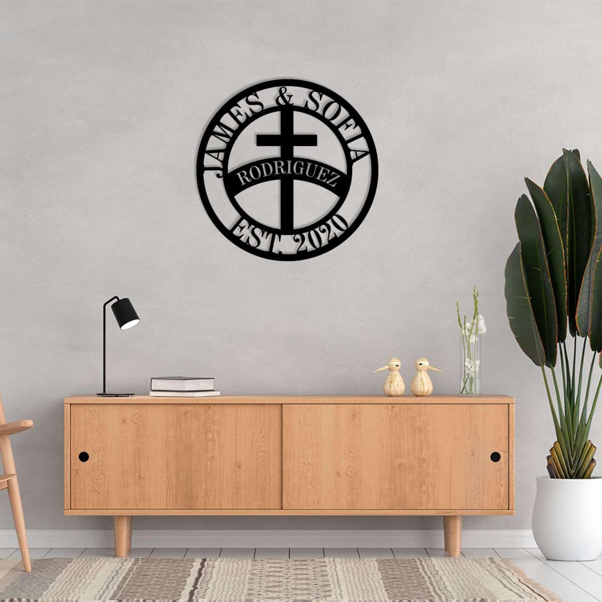 Custom Family Cross Sign