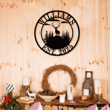 Personalized Deer Metal Sign