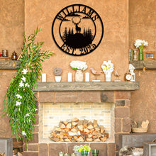 Personalized Deer Metal Sign
