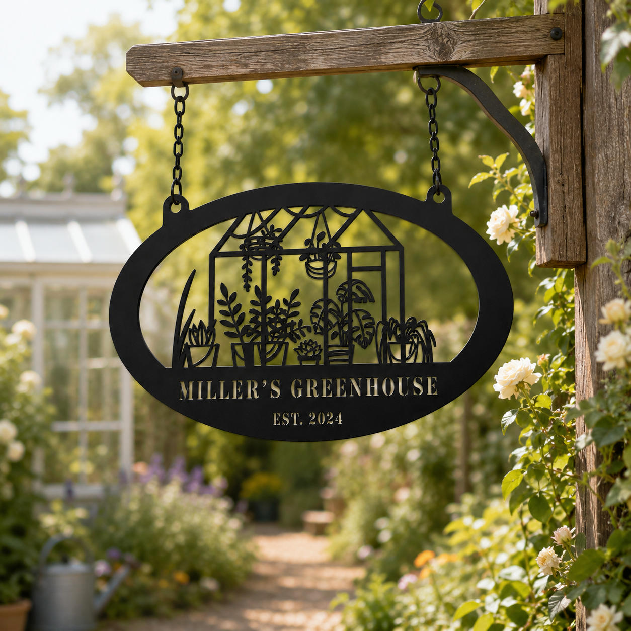 Custom Greenhouse Botanical Garden Metal Sign Secondary image