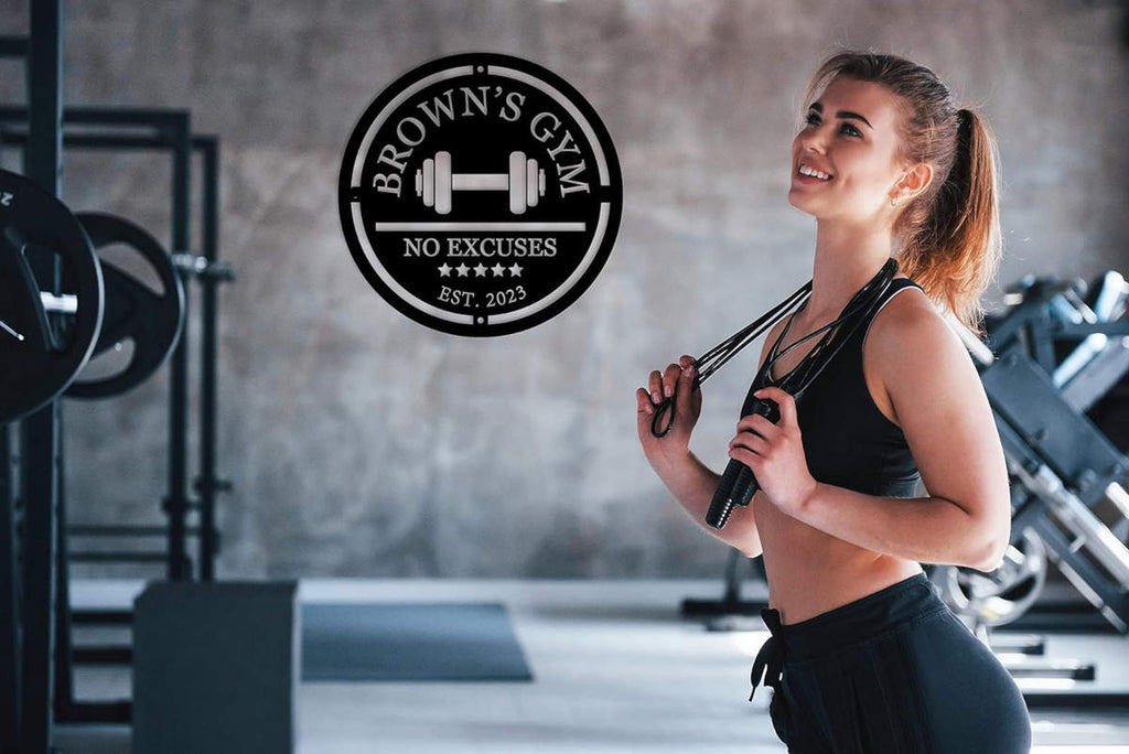 Custom Gym Name Metal Sign