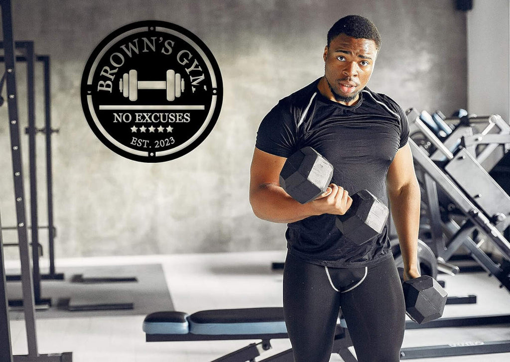 Custom Gym Name Metal Sign