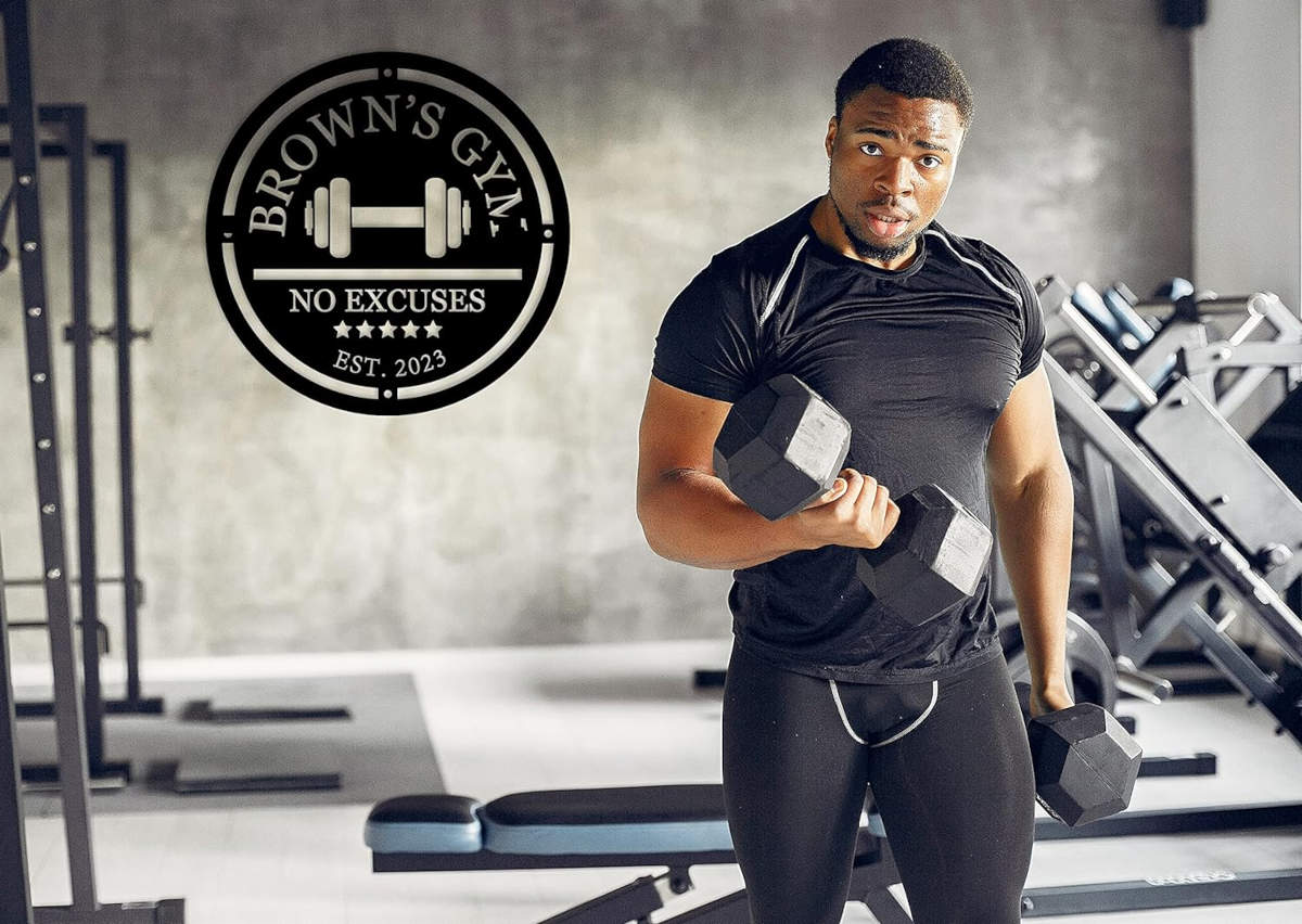 Custom Gym Name Metal Sign
