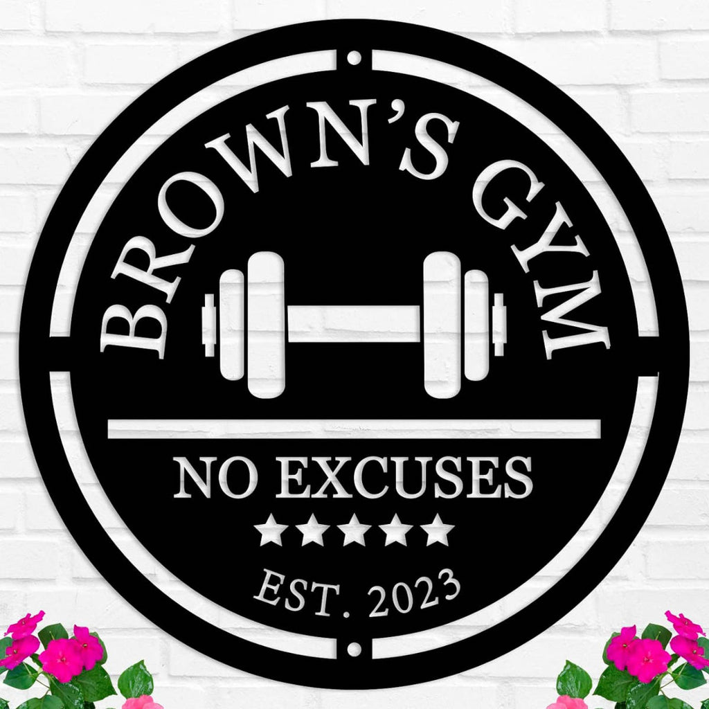Custom Gym Name Metal Sign