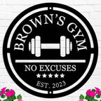 Custom Gym Name Metal Sign