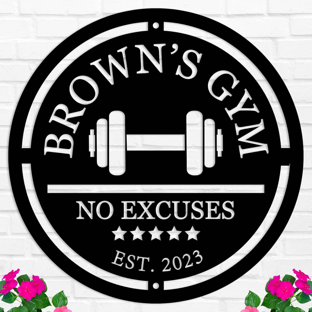 Custom Gym Name Metal Sign