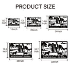 Custom Horse Ranch Metal Couple Sign