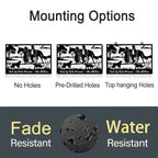 Custom Horse Ranch Metal Couple Sign
