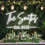 Personalized Neon Wedding Sign