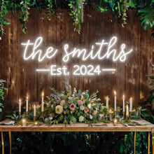 Personalized Neon Wedding Sign